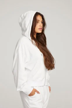 Chaser Brand Abilene White Zip Up Hoodie Shop