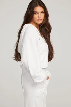 Chaser Brand Abilene White Zip Up Hoodie Shop