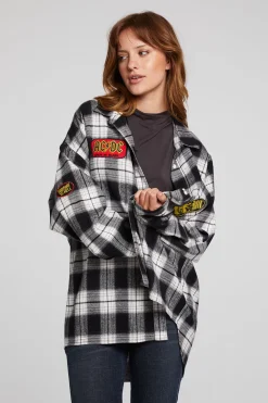 Chaser Brand AC/DC High Voltage Flannel Button Down Shop