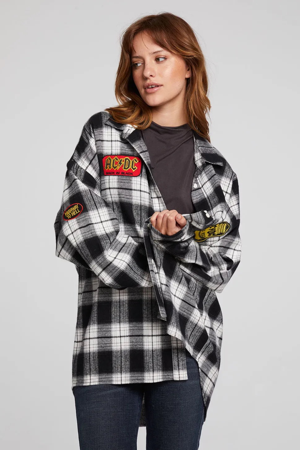 Chaser Brand AC/DC High Voltage Flannel Button Down Shop
