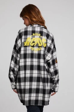 Chaser Brand AC/DC High Voltage Flannel Button Down Shop
