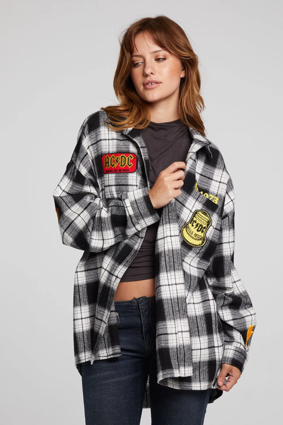 Chaser Brand AC/DC High Voltage Flannel Button Down Shop