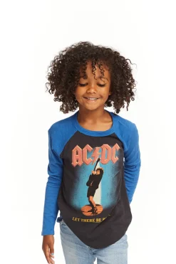 Chaser Brand AC/DC Let There Be Rock Baseball Tee New