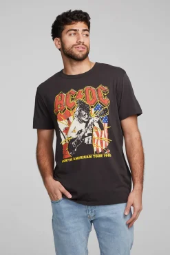 Chaser Brand AC/DC North American Tour Crew Neck Tee Discount