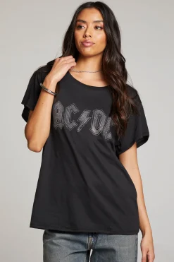 Chaser Brand AC/DC Studded Logo Tee Discount