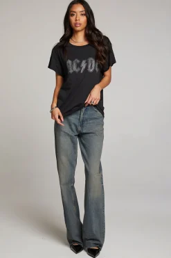 Chaser Brand AC/DC Studded Logo Tee Discount