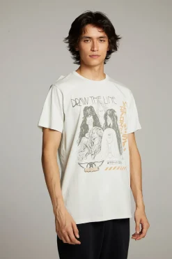 Chaser Brand Aerosmith Draw The Line Crew Neck Tee Flash Sale