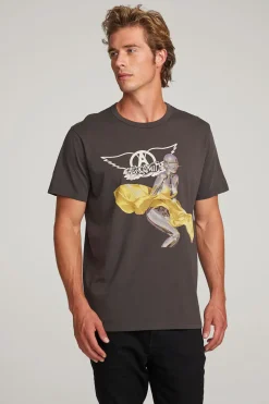 Chaser Brand Aerosmith Just Push Play Mens Tee Clearance
