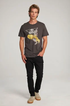 Chaser Brand Aerosmith Just Push Play Mens Tee Clearance