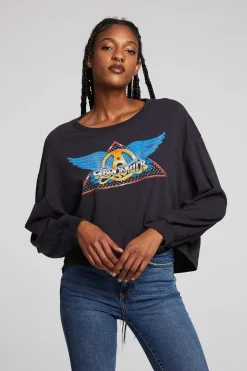 Chaser Brand Aerosmith Rock In A Hard Place Long Sleeve Fashion