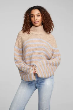 Chaser Brand Aimee Fairfax Stripe Pullover Flash Sale
