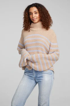 Chaser Brand Aimee Fairfax Stripe Pullover Flash Sale