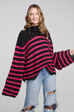 Chaser Brand Aimee Melrose Stripe Pullover Cheap