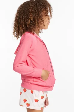 Chaser Brand Alana Orchid Girls Zip Up Hoodie Online