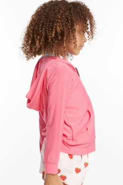 Chaser Brand Alana Orchid Girls Zip Up Hoodie Online