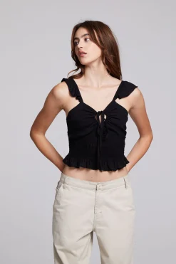 Chaser Brand Alessia Black Blouse Cheap
