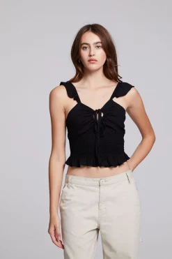 Chaser Brand Alessia Black Blouse Cheap