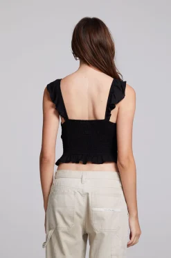 Chaser Brand Alessia Black Blouse Cheap