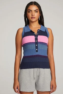 Chaser Brand Alice Venice Stripe Tank Sale