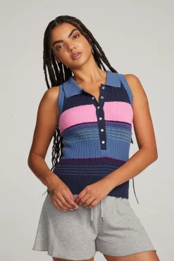 Chaser Brand Alice Venice Stripe Tank Sale