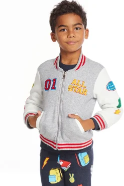 Chaser Brand All Star Varsity Patches Boys Jacket Fashion