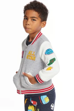 Chaser Brand All Star Varsity Patches Boys Jacket Fashion