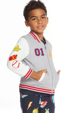 Chaser Brand All Star Varsity Patches Boys Jacket Fashion