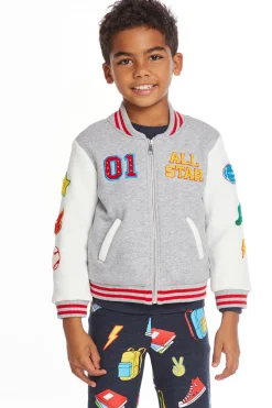 Chaser Brand All Star Varsity Patches Boys Jacket Fashion