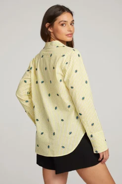 Chaser Brand Allover Eye Button Down Flash Sale