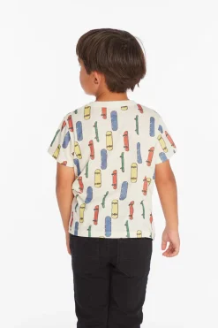 Chaser Brand Allover Skateboard Boys Tee Outlet