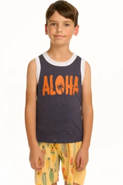 Chaser Brand Aloha Recycled Vintage Jersey Boys Tank Outlet