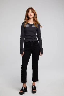 Chaser Brand Angel Wings Long Sleeve Fashion