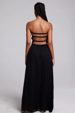 Chaser Brand Anita Black Maxi Dress Cheap