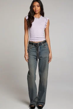 Chaser Brand Ann Petal Blouse Best Sale