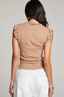 Chaser Brand Ann Warm Taupe Blouse Shop