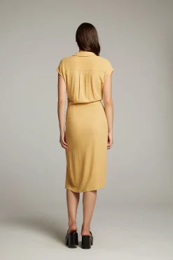 Chaser Brand Atlantic Parchment Midi Dress Best Sale