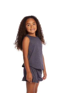 Chaser Brand Avalon Girls Vintage Jersey Shirttail Muscle Cheap