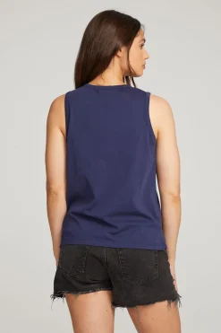 Chaser Brand Basic Sapphire Slit Tank Clearance