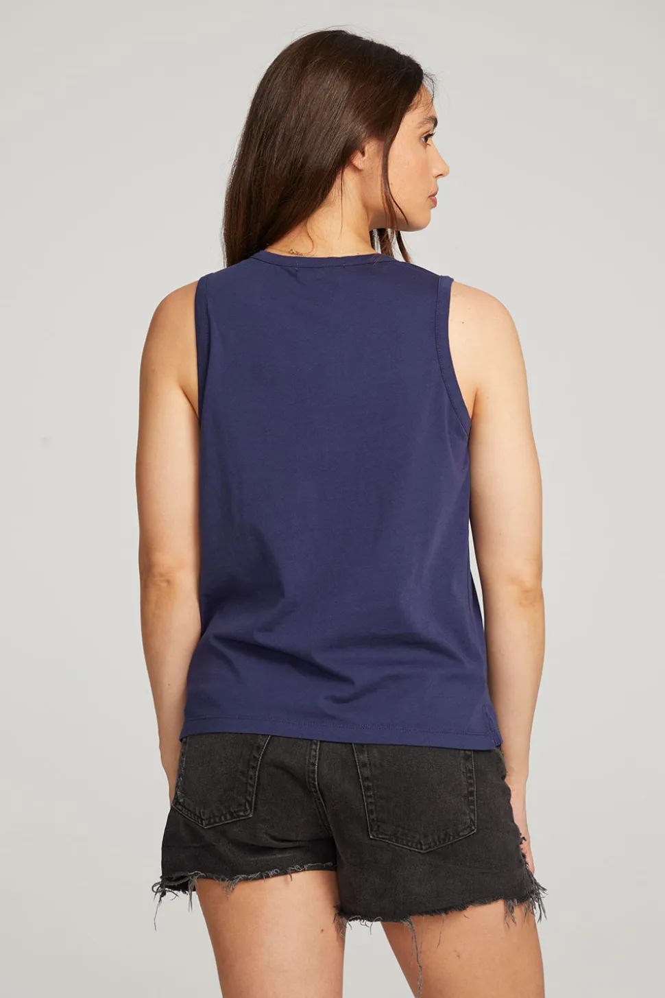 Chaser Brand Basic Sapphire Slit Tank Clearance