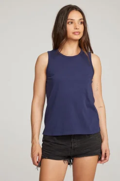 Chaser Brand Basic Sapphire Slit Tank Clearance