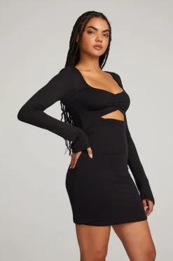 Chaser Brand Bay Licorice Mini Dress Cheap