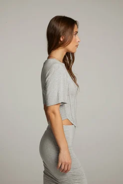 Chaser Brand Bayside Heather Grey Tee Discount