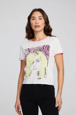 Chaser Brand Blondie Punk Poster Ringer Tee Flash Sale