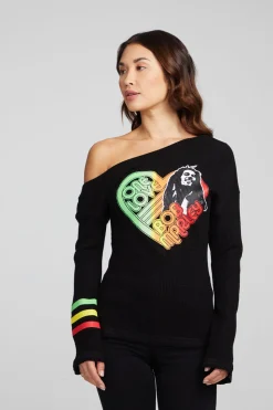 Chaser Brand Bob Marley One Love Long Sleeve Clearance