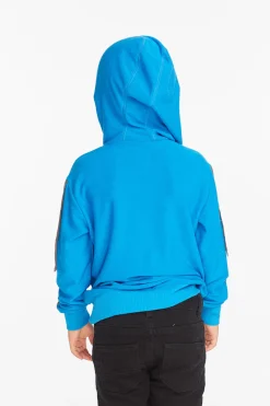Chaser Brand Bolt Blue Danube Long Sleeve Zip Up Hoodie Store
