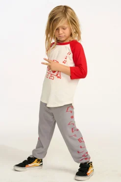 Chaser Brand Boombox Boys 3/4 Sleeve Raglan Baseball Tee Cheap