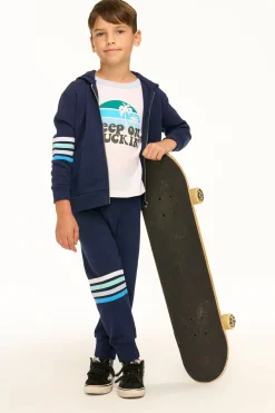 Chaser Brand Boy's Coastin' Stripe Joggers Clearance