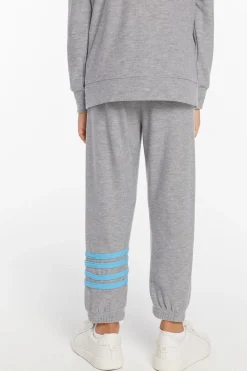 Chaser Brand Boys Heather Grey No Side Seam Jogger With Strapping Sale