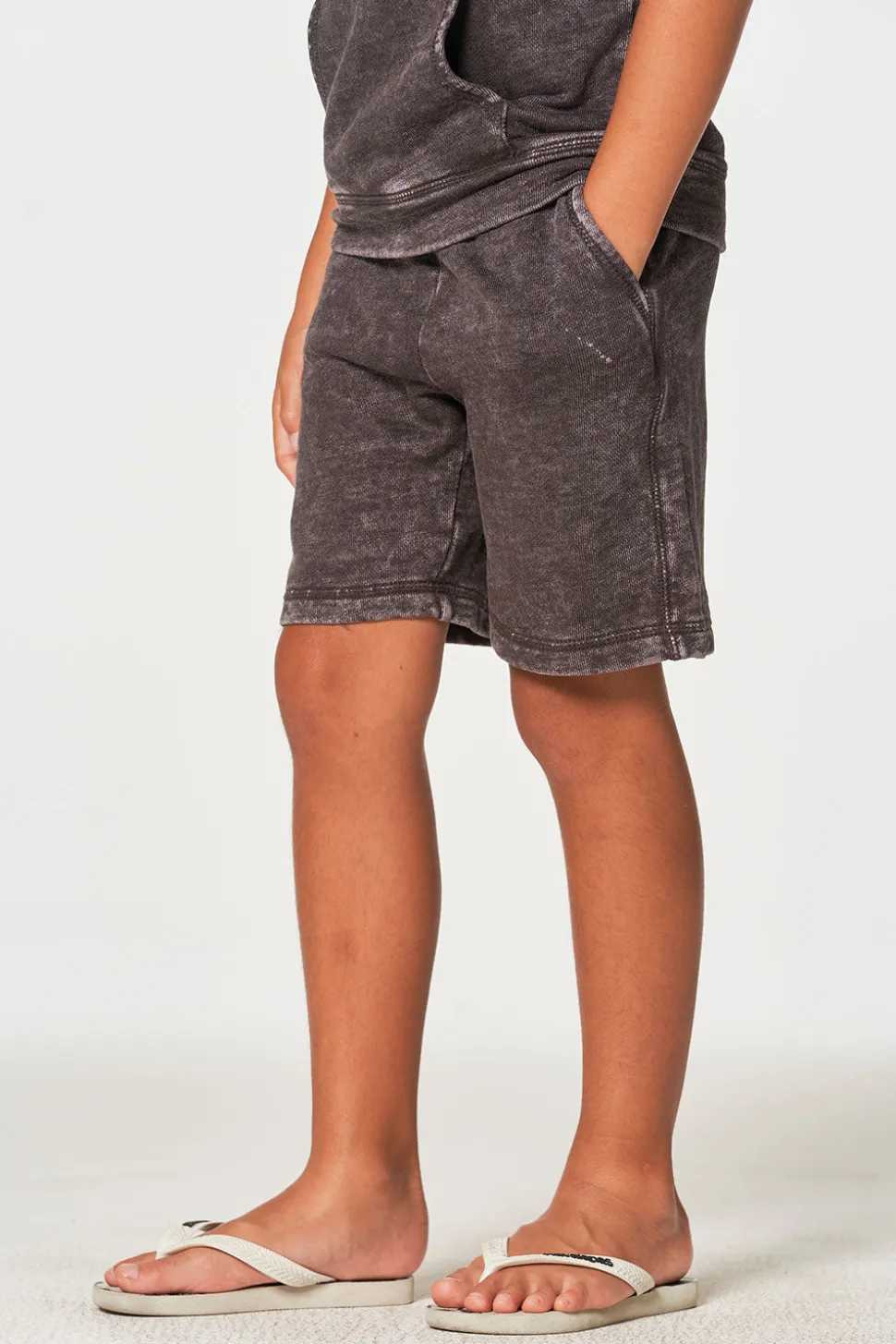 Chaser Brand Boys Linen French Terry Beach Shorts New