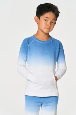 Chaser Brand Boys Linen French Terry Long Sleeve Kanga Pocket Pullover Outlet